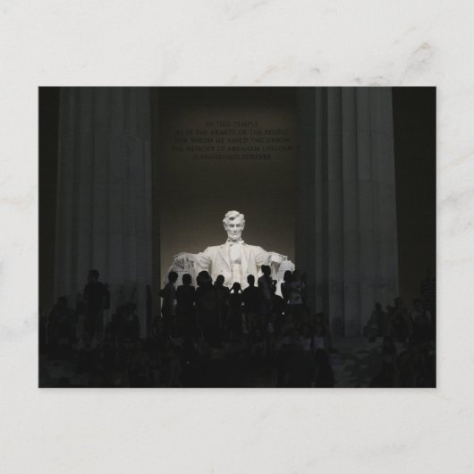 Lincoln Memorial at Nightはがき ポストカード (正面)