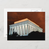 Lincoln Memorial at Night – ワシントンDC ポストカード (正面/裏面)