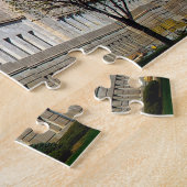 Lincoln Nebraska.クリスマスの挨拶 ジグソーパズル (側面)