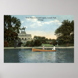 Lincoln Park, Chicago 1915 Vintage ポスター