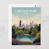 Lincoln Park: Chicago Green Oasis ポストカード (正面/裏面)