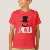 LINCOLN - Top Hat & Beard Tシャツ (正面)