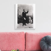 Lincoln's Address at Gettysburg, 1895 キャンバスプリント (インサイチュ (リビング))