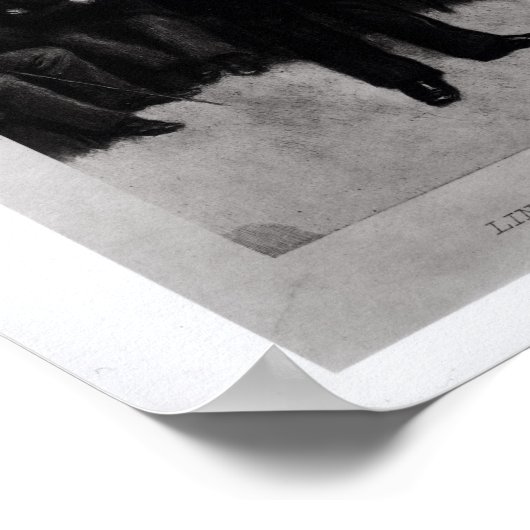 Lincoln's Address at Gettysburg, 1895 ポスター (角)