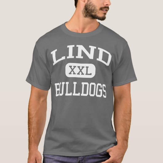 Lind -ブルドッグ-先輩- Lindワシントン州 Tシャツ (正面)