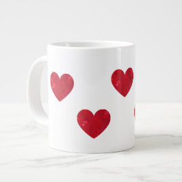 Linda Caneca personalizável Valentine's Day ジャンボコーヒーマグカップ