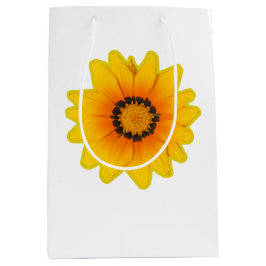 Linda sacola para presentes flor Amarela Gazânia ミディアムペーパーバッグ