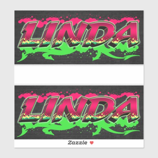 Linda Vorname Name Graffiti Aufkleber Sticker シール (シート)