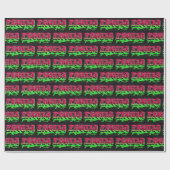 Linda Vorname Name Graffiti red green ラッピングペーパー (フラット)