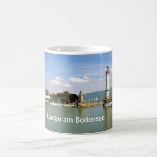 Lindau AM Bodensee -記念品のマグ コーヒーマグカップ (中央)
