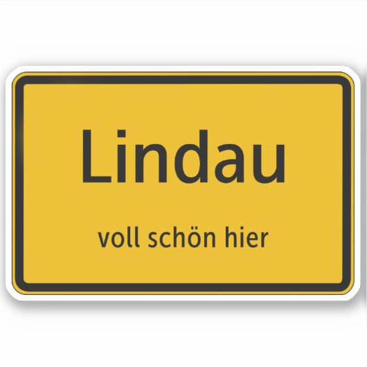 Lindau Aufkleber Sticker Autoaufkleber シール (正面)