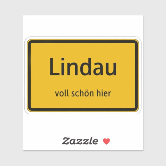 Lindau Aufkleber Sticker Autoaufkleber シール (シート)