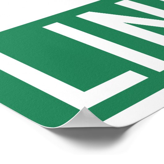 Linden Boulevard Sign ポスター (角)