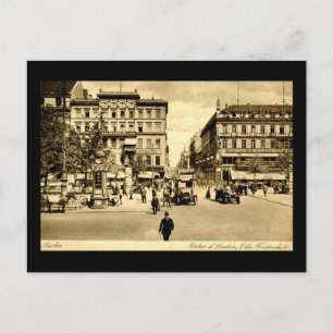 Linden & Friedrichstrasse（ベルリン、ドイツ） c1910 ポストカード