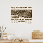 Lindenhurst, NYパノラママップ – 1926 ポスター (キッチン)