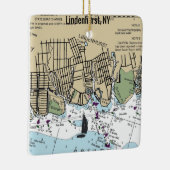 Lindenhurst NY航海のチャート セラミックオーナメント (右)