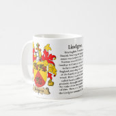 Lindgren、起源、意味および頂上 コーヒーマグカップ (正面左)