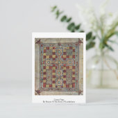 Lindisfarneの本のマスターによるカーペットページ ポストカード (スタンド正面)