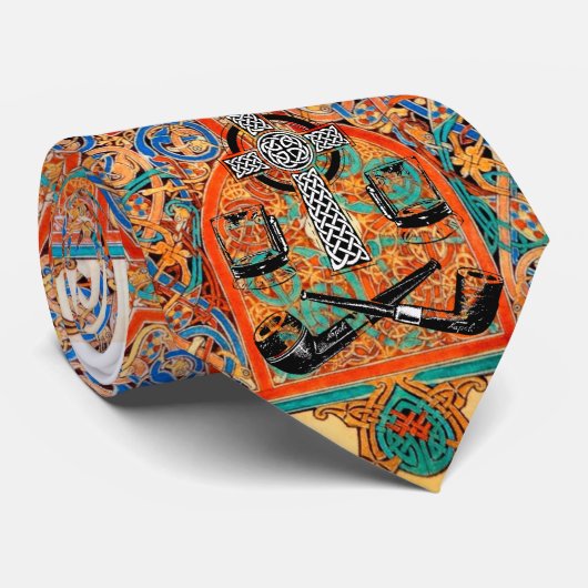 Lindisfarneの福音が付いているChestertonianのタイ ネクタイ (ロール)