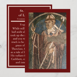 Lindisfarneアイコン祈りの言葉カードのSt. Cuthbert シーズンカード