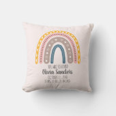 Lindo Arcoiris Boho Acuarela Multicolor  クッション (正面)