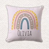 Lindo Arcoiris Boho Acuarela Multicolor  クッション
