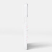 Lindo Gatito Kawaii con Corazón Rosa - Funda iPhon iPhoneケース (右側面)