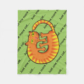 Lindo Gato フリースブランケット (正面)