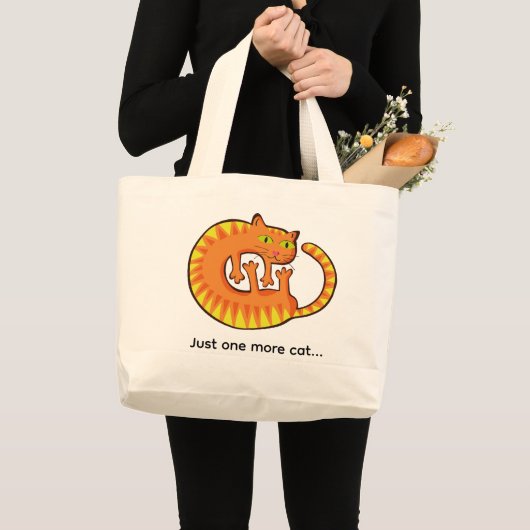 Lindo Gato, gato, gatito ラージトートバッグ (正面(商品))