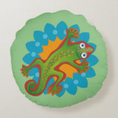 Lindo lagarto verde ラウンドクッション (裏面)