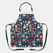 lindo patrón de Navidad エプロン (正面)