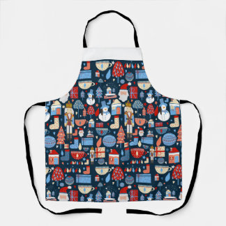lindo patrón de Navidad エプロン
