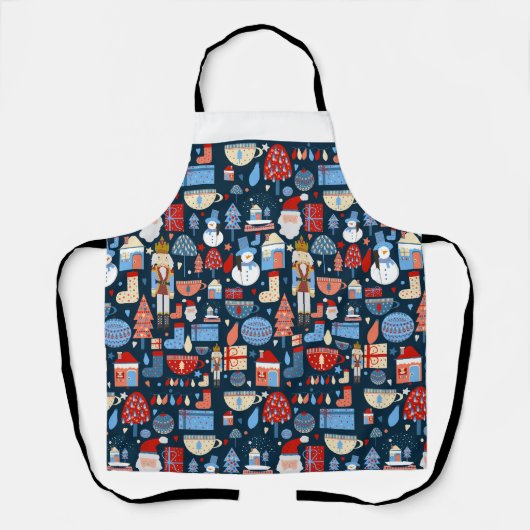 lindo patrón de Navidad エプロン (正面)