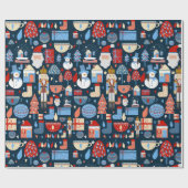 lindo patrón de Navidad ラッピングペーパー (フラット)