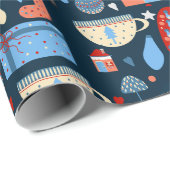 lindo patrón de Navidad ラッピングペーパー (ロールコーナー)