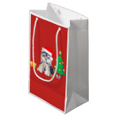 Lindo perrito de Navidad スモールペーパーバッグ (正面アングル)