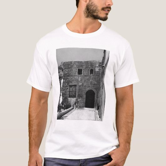 Lindos、ローデスの古い家 Tシャツ (正面)