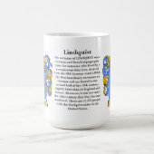 Lindquist、起源、意味および頂上 コーヒーマグカップ (中央)