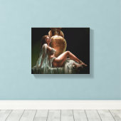 Lindsay ArcherによるShebaのクイーン付きストレッチキャンバス キャンバスプリント (インサイチュ (ウッドフロア))