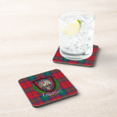 Lindsay Scottish Clan Tartan & Crest コースター (右側)