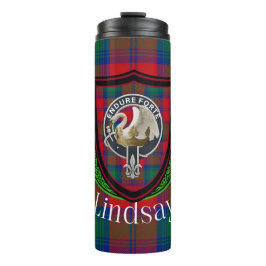 Lindsay Scottish Clan Tartan & Crest タンブラー
