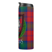 Lindsay Scottish Clan Tartan & Crest タンブラー (回転右)
