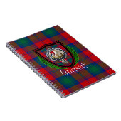 Lindsay Scottish Clan Tartan & Crest ノートブック (右側)