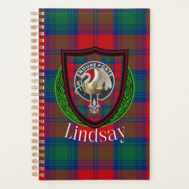 Lindsay Scottish Clan Tartan & Crest プランナー手帳