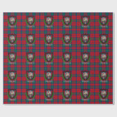 Lindsay Scottish Clan Tartan & Crest ラッピングペーパー (フラット)