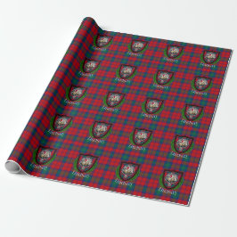 Lindsay Scottish Clan Tartan & Crest ラッピングペーパー