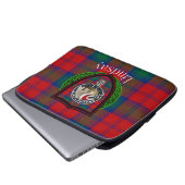 Lindsay Scottish Clan Tartan & Crest ラップトップスリーブ (正面下部)