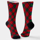 Lindsay tartan red green plaid ソックス (傾斜あり)