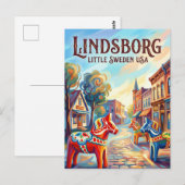 Lindsborg USA ポストカード (正面/裏面)