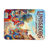 Lindsborg USA マグネット (横)